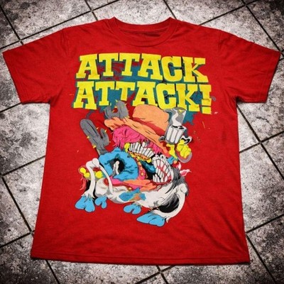 Attack Attack Graphic T-Shirt Chaotic Cartoon Monster Tee ASL005 FREE SHIPPING