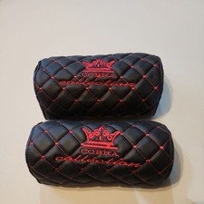 Diamond Jdm Vip Car Seat Interior Neck Pillows Set 2 Pieces Black Red Diamond Jdm Vip Car Seat Interior Neck Pillows Set 2 Pieces Black Red