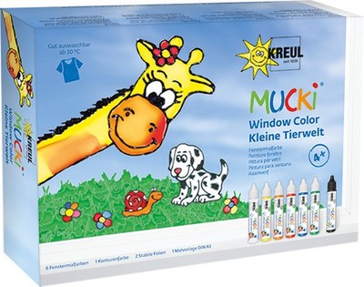 KREUL Window Color Pen ''MUCKI'' 7er Set auf Wasserbasis