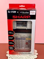 NIB Sharp EL-1750V Electronic Printing Calculator 12-Digit 2-Color microban