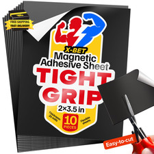 Strong Self-Stick Adhesive Magnetic Sheets 10 Pcs 2X3.5"/5X9Cm Customizable