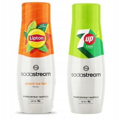 2x Lipton Ice Tea Peach Sodastream Sirup + 7UP Gratis ZERO Zucker