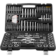 116Piece Tap and Die Set Include Metric and SAE Size Bearing Steel Taps and Dies