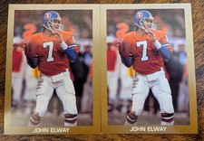 (2) 1990 Broder All-Sports Superstars Series 1 - John Elway - Denver Broncos
