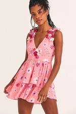 New LoveShackFancy Shayna Mini Dress Size 10