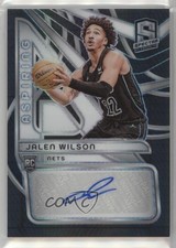2023-24 Panini Spectra Aspiring Black Light Prizm 8/10 Jalen Wilson Auto 6l7