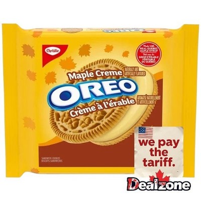 Oreo Maple Creme Cookies  261g - Real Quebec Maple Syrup Fresh!