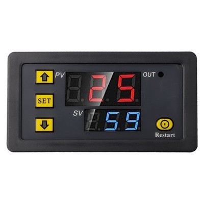 Flexible LED Display Time for relay Switch with Tactile Push Button