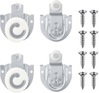 4Pcs Sliding Closet Door Hardware Closet Door Rollers, Door Wheels Replacement A