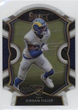 2020 Panini Select Concourse White Prizm Die-Cut Jordan Fuller #75 0ru6