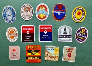 QUANTITY OF G.B. BEER BOTTLE LABELS MURRAY’S JEFFREY'S BANKS'S BREWERY ETC.