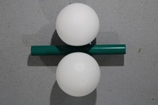 KAISER LEUCHTEN WANDLAMPE Grün GLAS 70er Lampe Wandleuchte Antik