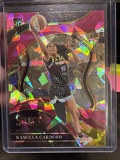 2024 Panini Select WNBA Courtside Pink Ice Prizm Kamilla Cardoso Rookie RC Sky