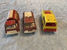 Vintage Tootsietoy Lot Of 3, 3 3/4" Cabover Trucks - Used