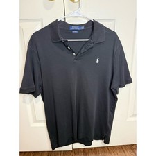 Polo Ralph Lauren Classic Fit Polo Shirt Black L Short Sleeve Pony Logo