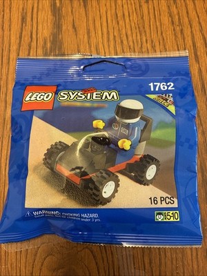 Lego System 1762 Race Car And Driver 16 Piece Brand New Sealed Vintage 1995