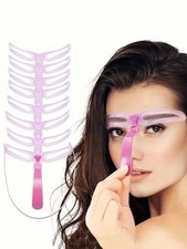 8 Styles Eyebrow Shaping Stencils Grooming Shaper Reusable Template Makeup Tool