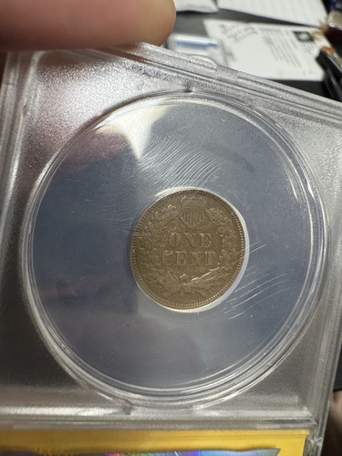 1873 1c Closed 3 ANACS Graded Very Good VG10 Indian Head Cent! - Picture 4 of 4