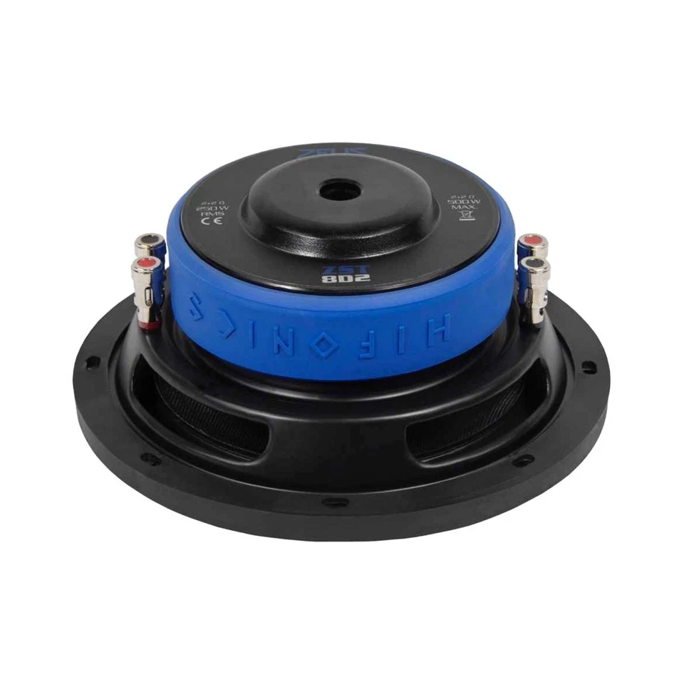 HIFONICS ZEUS ZST-8D2 8 Zoll / 20cm Subwoofer 250W 2x 2Ohm, Einbautiefe: 78mm - Bild 3 von 3