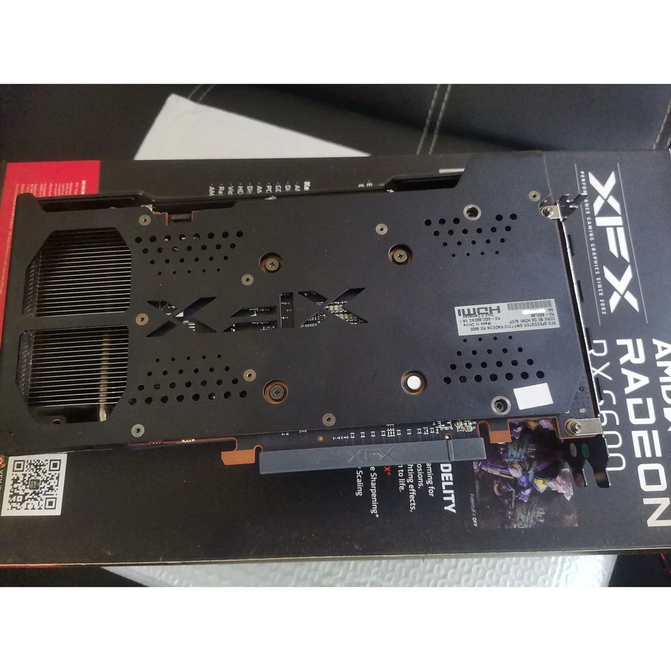 XFX AMD Radeon RX 6600 Black Wolf 8GB GDDR6 Gaming Graphics Card PCIe 4.0 HDMI - Image 2 of 4