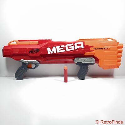 Nerf N-Strike Mega Series Twinshock Dart Gun Blaster 2016 w/ One