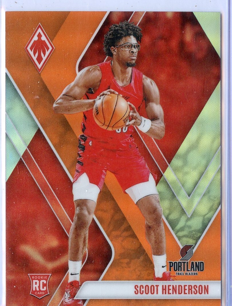 2023-24 Phoenix Scoot Henderson Orange Prizm RC /99 #298 Trail Blazers Rookie