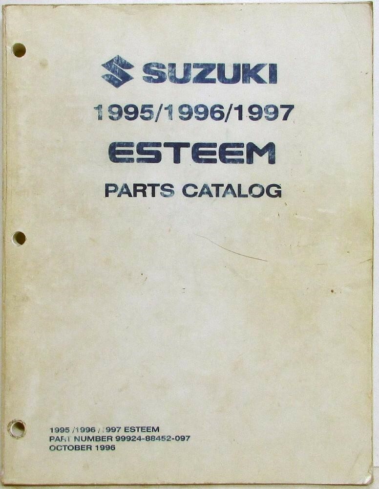 SELF SERVICE No.２ Spring １９９６ 1996 Suzuki Esteem Parts Book Catalog - October - Model Year
