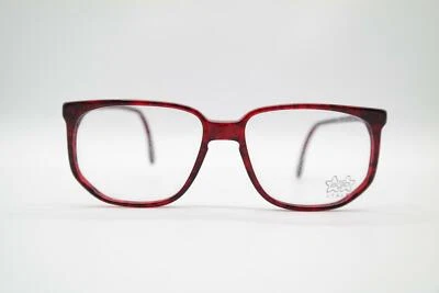 Lunettes Vintage Luxottica 3068 Bordeaux Ovales Monture Neuve - Photo 1/4