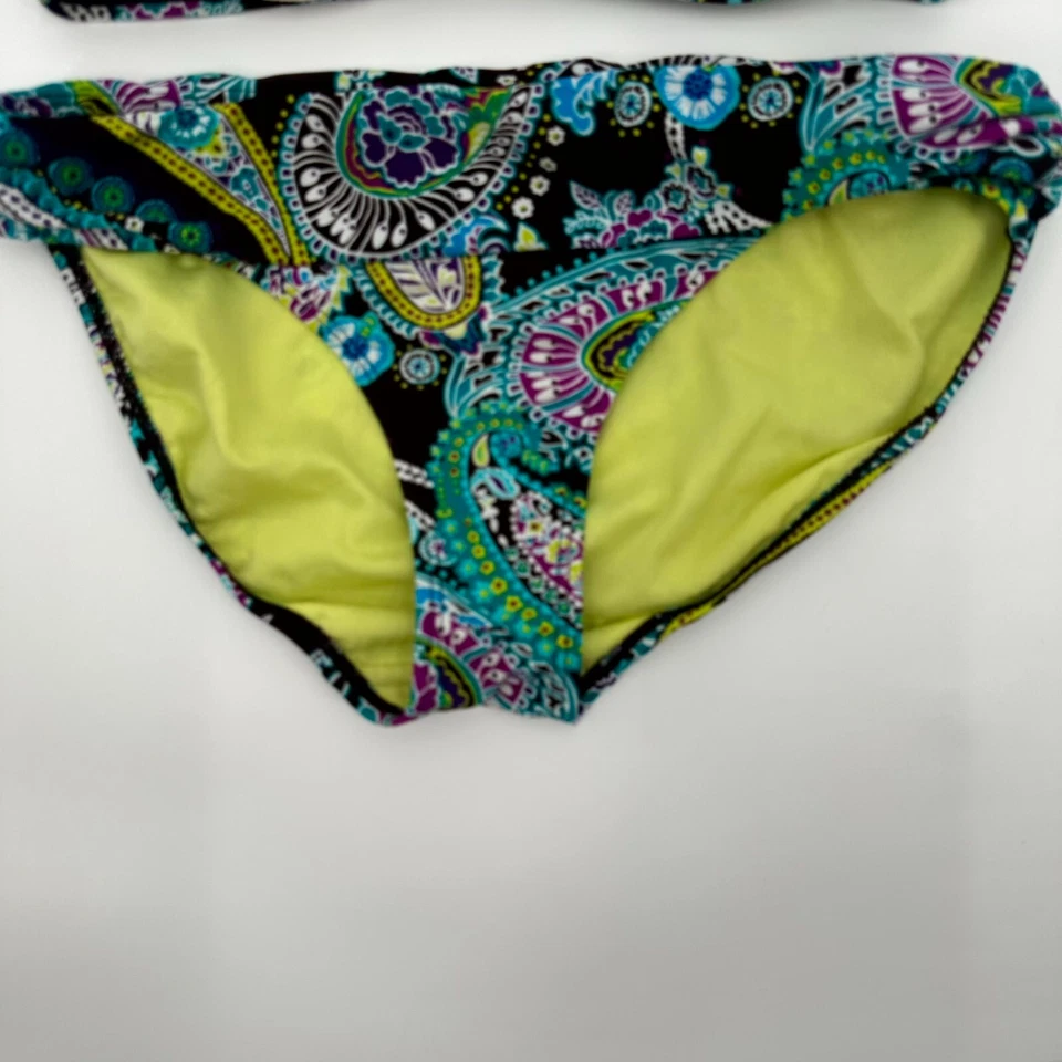 Conjunto de bikini Athleta para mujer talla 34D/32DD multi cachemira traje de baño correa ajustable Foto 4 de 4