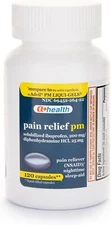 PM Ibuprofen 200mg Pain Reliever & Nighttime Sleep-Aid, 120 Caplets, US Made