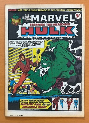 Mighty World of Marvel #44 RARE MARVEL UK 1973. Stan Lee. VF Bronze Age comic