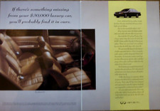 1996 Infiniti I30 Mid-Priced Luxury Sedan Leather Interior Vintage Print Ad