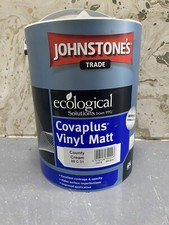 Johnstones Trade Covaplus Vinyl Matt County Cream 5L High Quality Cream Paint