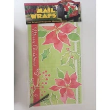 Magnet Works Magnetic Mailbox Cover - Christmas Flower Poinsettia Mailwrap