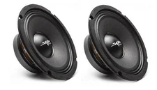 (2) NEW SKAR AUDIO FSX8-4 8-INCH 4 OHM 350W MAX CAR PRO AUDIO SPEAKERS - PAIR