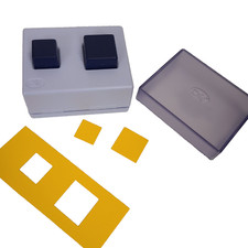 Creative Memories Large Square Maker Paper Punch Cuts 1"  3/4" w/ Shape Case
