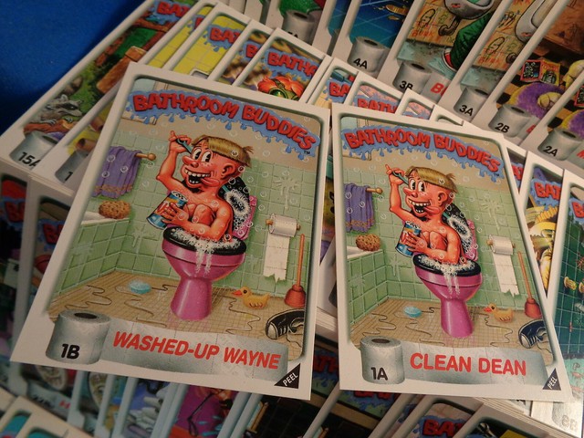 BATHROOM BUDDIES - 1996 TOPPS VARIATION A & B (66) CARDS TOTAL ! LQQK ...