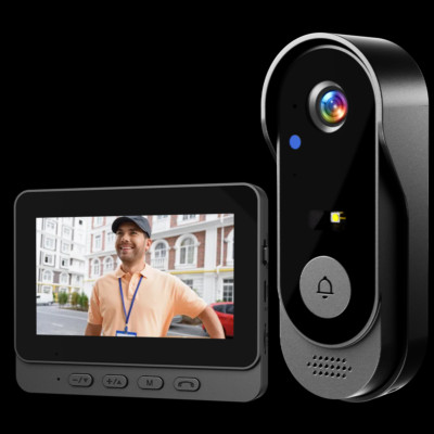Wireless Security Smart Doorbell Intercom Two-Way Video Camera Bell Chime 1080P