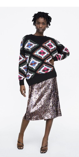 ZARA Limited Edition Sequin Embellished 