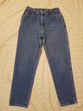 Vintage Gitano Med Wash High Waist 100 Cotton Mom Jeans Womens 14 Average