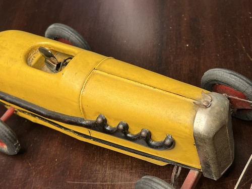 1920s KoKoMo Electricar Vintage Metal Race Car Toy w/ Driver, Original Paint - Picture 2 of 12