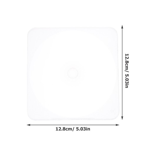 4pcs Plastic CD Case Transparent DVD Storage Case CD Holder CD Storage Holder - Afbeelding 10 van 12