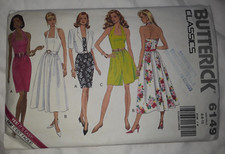 Vintage Butterick Classic 6149 Dress 1992 Size 6-8-10 Woman Jacket Culotte UNCUT