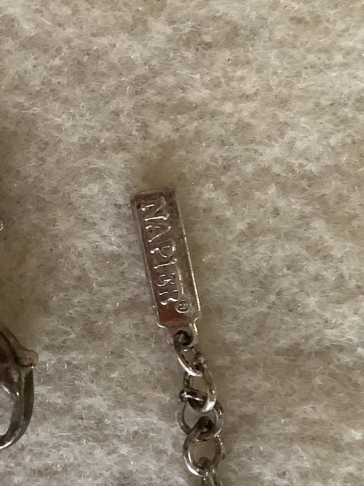 ИЗЫСКАННОЕ ВИНТАЖНОЕ СЕРЕБРЯНОЕ ОЖЕРЕЛЬЕ «NAPIER» 1950-х НЕОЧИЩЕННАЯ ЧЕРНАЯ ИНКРУСТАЦИЯ АРТ-ДЕКО - Изображение 3 из 4