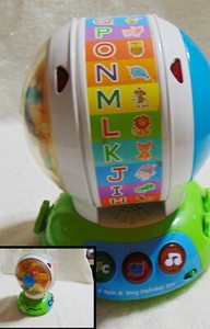 Leap Frog Spin and Sing Alphabet Zoo Discovery Ball ABC Wheel Animals Music 10