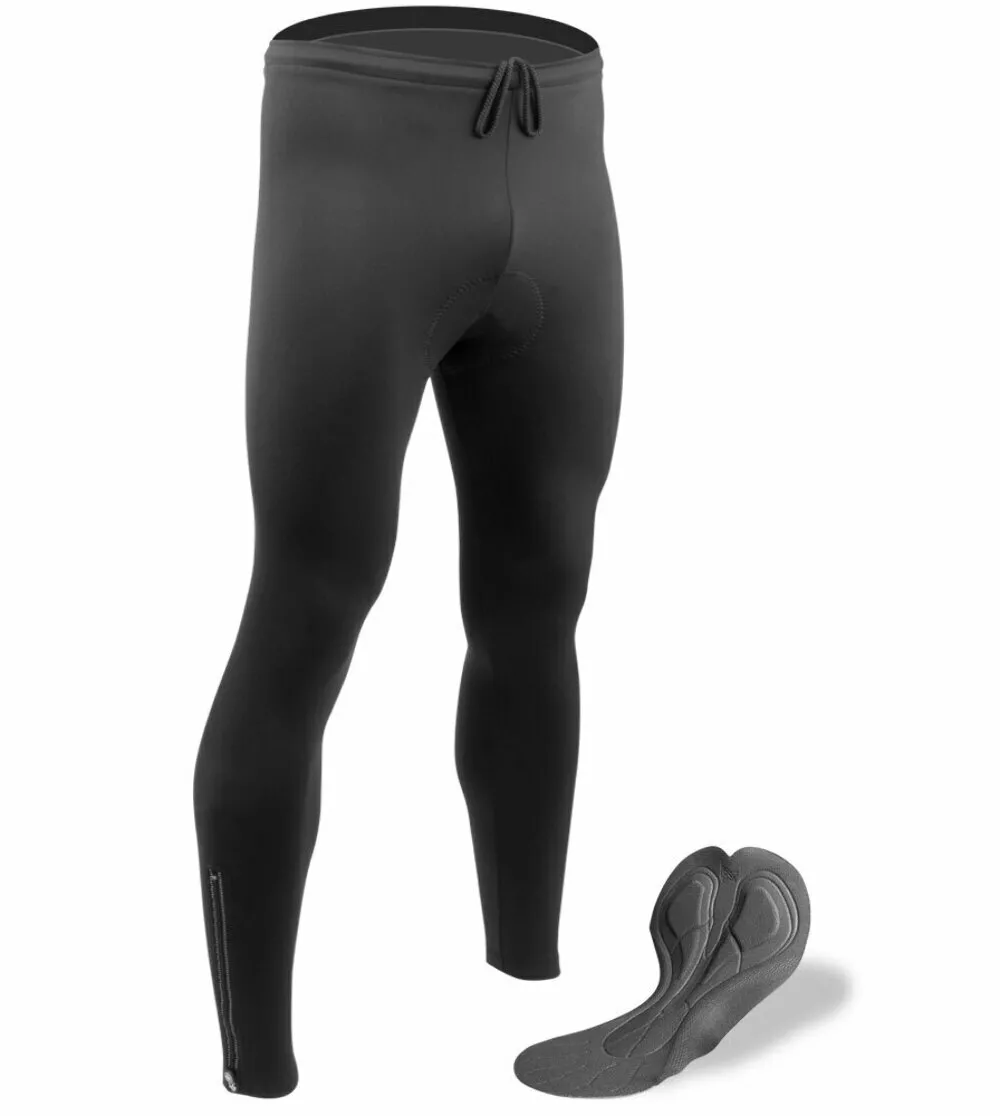 Aero Tech TALL Men s USA Classic Stretch Fleece PADDED Cycling Tights