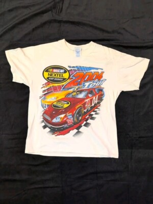 Nascar Men's Size Large T Shirt 2004 Nextel Cup Tour Inaugural Season Schedule