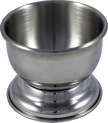 Small Shaving Soap Dish with Base made of Shiny Metal Shaving Bowl HANS BAIER