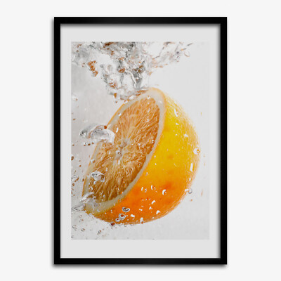 Tulup Foto auf MDF Wanddekoration Kunst Wohnzimmer 70x100cm Orangen