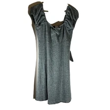 Luna Chix Woman Mini Dress, Size M, Color Metallic